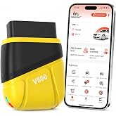 LEE-3 OBD2 Bluetooth Scanner Engine AT ABS SRS Four-System Code Reader | Car diagnostic tools for iOS and Android Lifetime Free App Vehicle code analysis and AI repair suggestions Vehicles 1996+