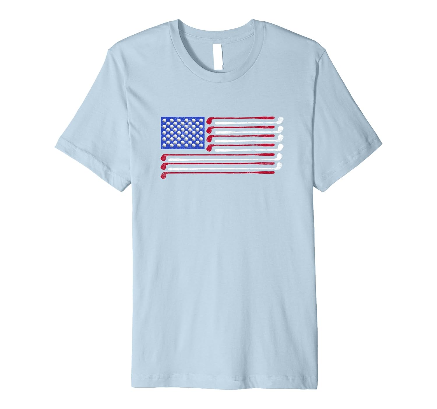 Mens Good Dad Gifts - 4th Of July U.S Flag T Shirt Golf Tee-anz