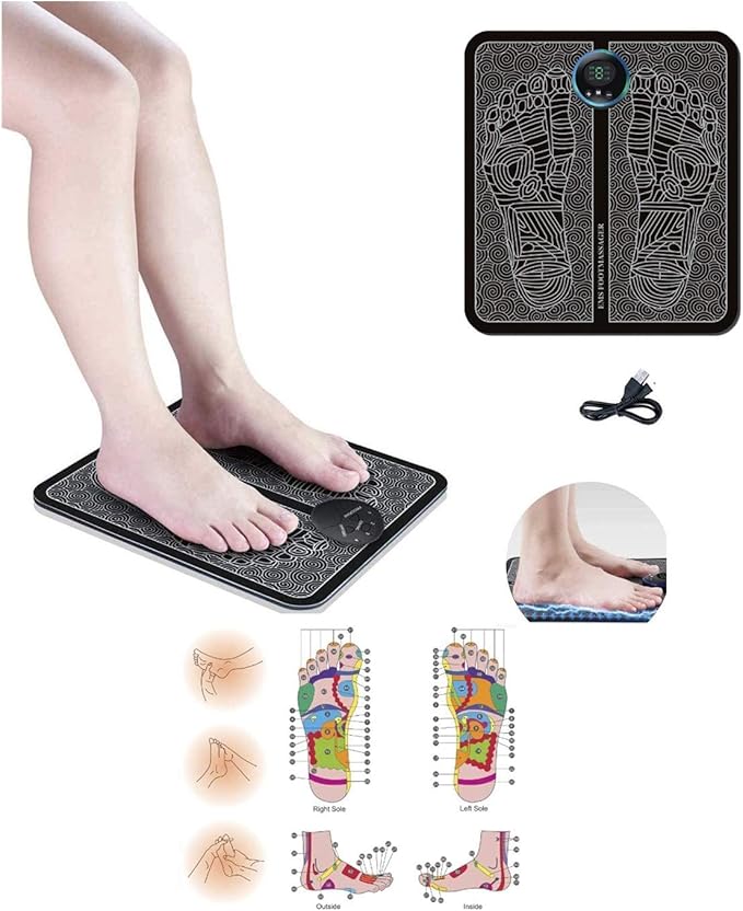 EMS Leg Reshaping Foot Massager,Zusammenklappbare Tragbare Elektrische