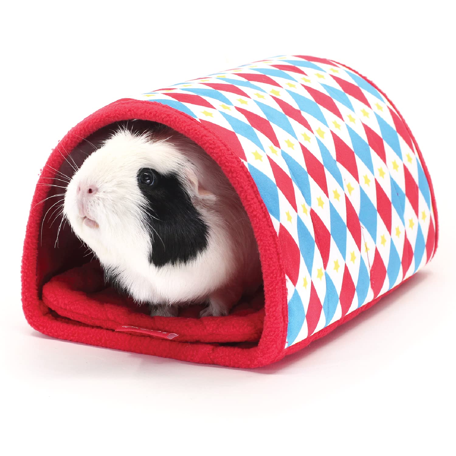 HAYPIGS Guinea Pig Tube and Hidey Hut - Guinea Pig Toys for Cage - Small Animal Accessories Tunnels and Tubes