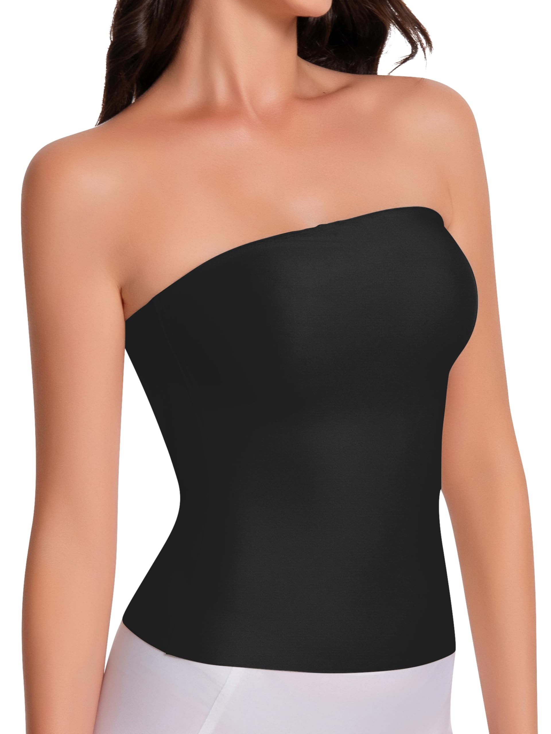 Photo 1 of *See Clerk Notes*
Artdear Tube Tops for Women, Sexy Y2K Crop Top Double Lined Strapless Tank Summer Going Out Tops Air Touch Fabric (X-Large, Black)