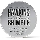 Hawkins & Brimble Beard Balm 50g - Conditioning & Styling Balm for Softening, Smoothing and Supporting Beard Growth with Elemi and Ginseng in the Signature Scent