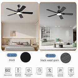 42 inch Modern Ceiling Fans with Lights APP/Remote