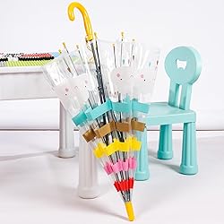 RONIARE Kids Clear Umbrellas for Rain Dome Bubble