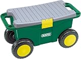Draper 60852 Gardeners Tool Cart & Seat with Removable Tray, Green view 2