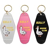 HEWJYDE Goose Keychain Funny Retro Novelty - Hotel Keychain Funny Goose Gifts Funny Key Chains Adults
