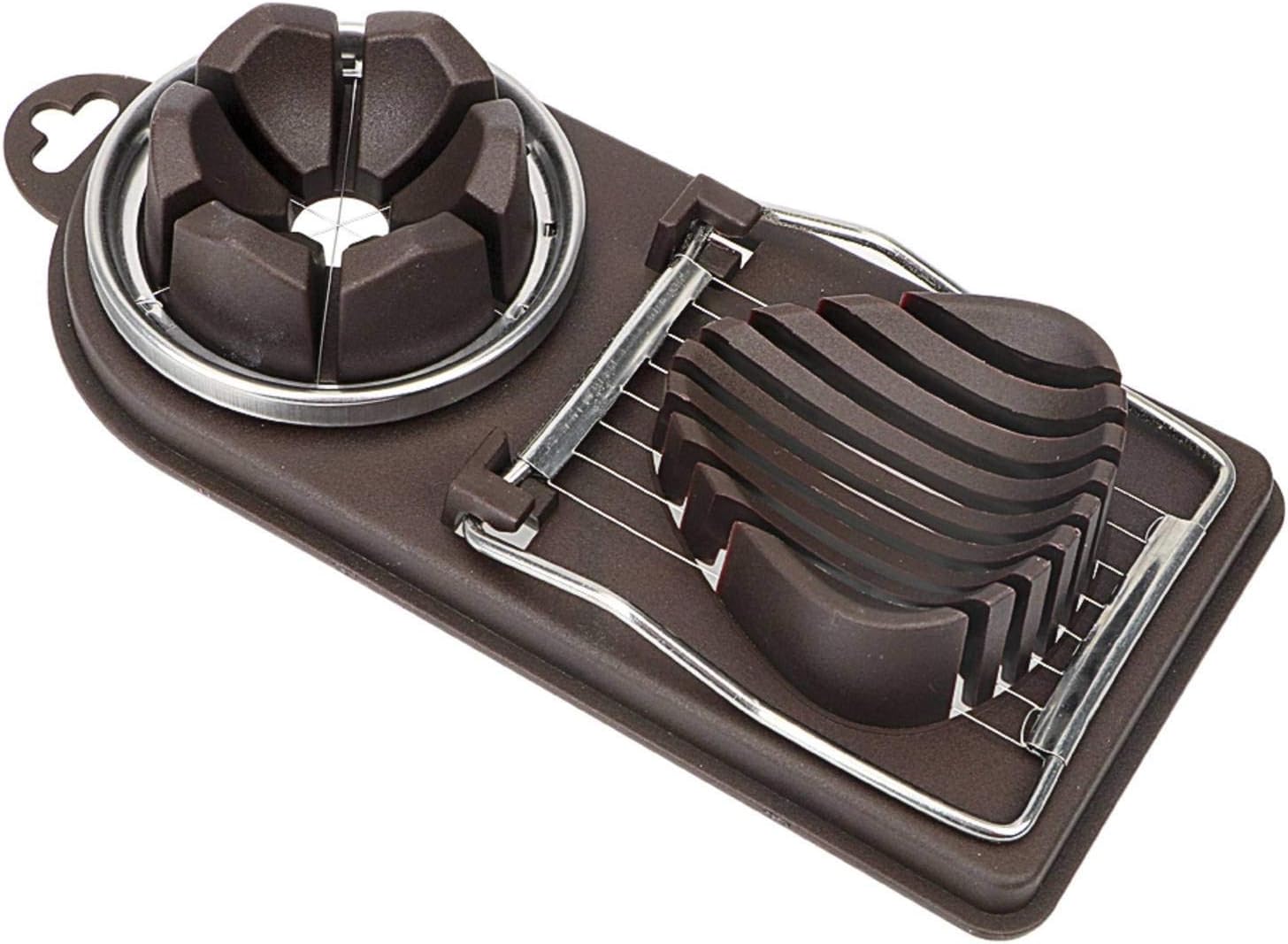 N-brand 2 In1 Egg Slicer Egg Cutter Gadgets Food Divider Slicing Wire Stainless Steel Cooking Tools Kitchen Tools Kitchen Slicer Assistent Tools Grater Cutter Vegetable Fruit