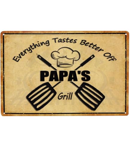 Papa's Grill Cutting Board - Bamboo Board With Cute BBQ Saying, Kitchen Gift For Dad, 10.6x7 Inches - View #5