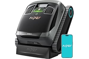 AIPER Scuba X1 Cordless Robotic Pool Cleaner, Upgraded Battery Life and Cross Pattern Smart Navigation, Horizontal Waterline Scrubbing, Ideal for Inground Pools up to 2,150 sq.ft