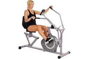 Sunny Health & Fitness Compact Performance Recumbent Bike with Dual Motion Arm Exercisers, Quick Adjust Seat & Optional Exclusive SunnyFit App Enhanced Bluetooth Connectivity