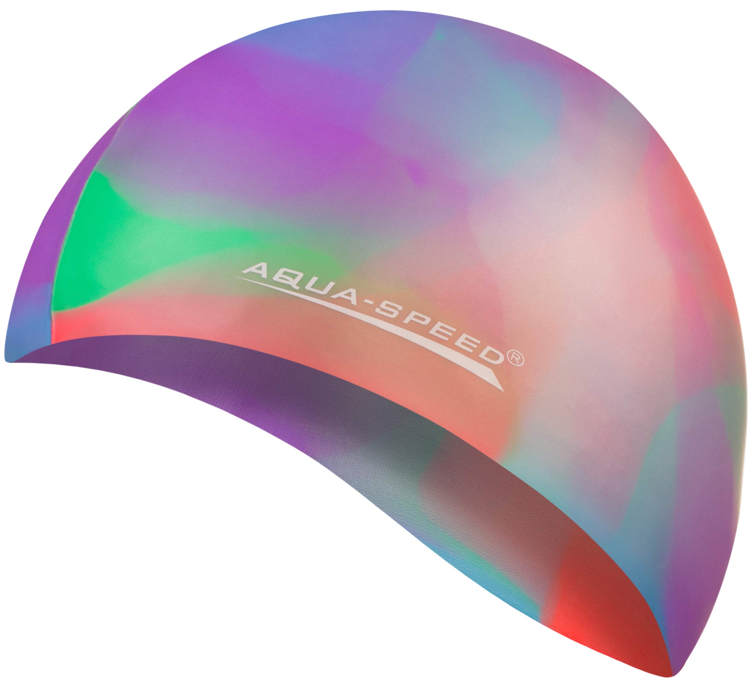 Aqua Speed BUNT Colourful swim cap + microfibre towel | adult | child | swimming cap | silicone | tearproof | waterproof | 08. colourful / 51