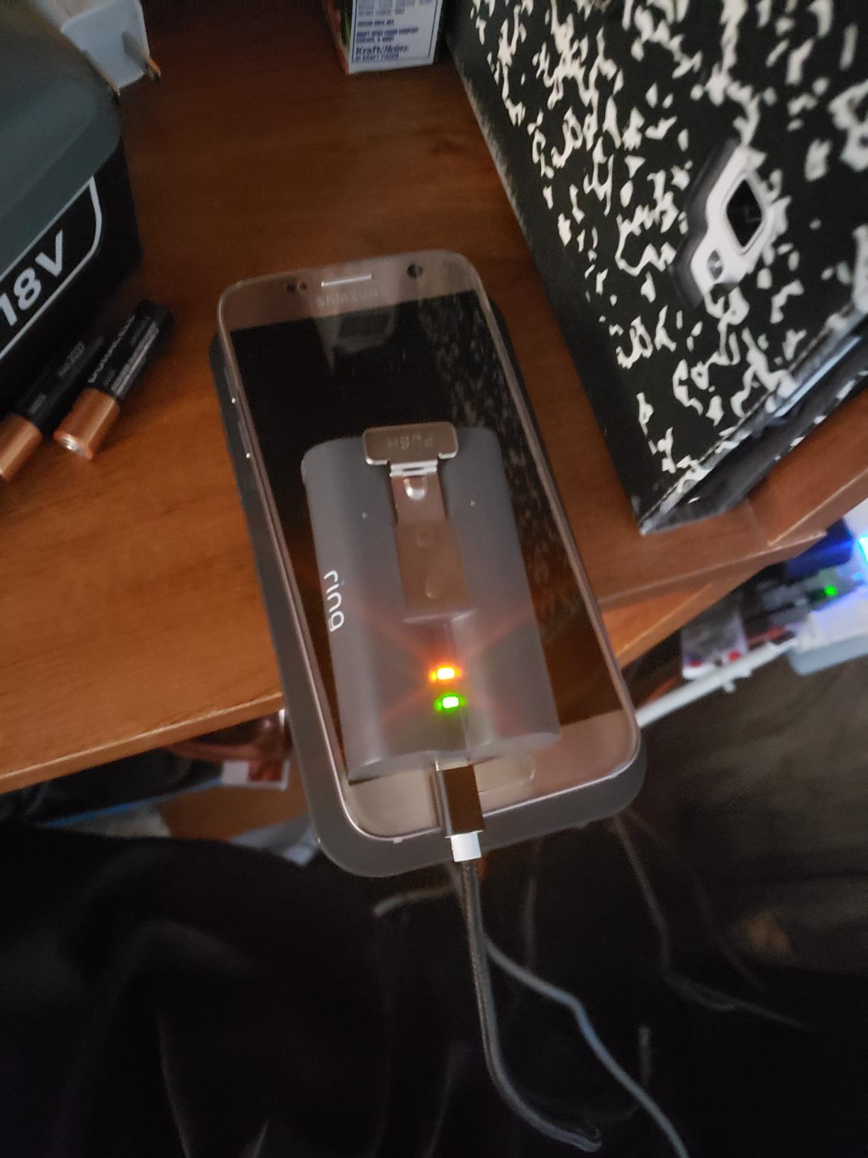 Kratax Charging Station With 2 Quick-Release Battery Packs For Ring Doorbell 2, 3, 4 (6200mAh)