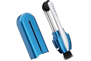 CarbonKlean Peeps Glasses Cleaner - for Eyeglasses, Reading Glasses, and More - Lens Cleaner with Carbon Microfiber Tech - Soft Touch Blue - 1 Count (Pack of 1)