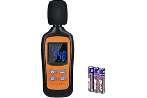 Decibel Meter,Digital Sound Level Meter Portable SPL Meter,35dB to 135dB Temperature Function,Noise Meter with A-Weighted [MA