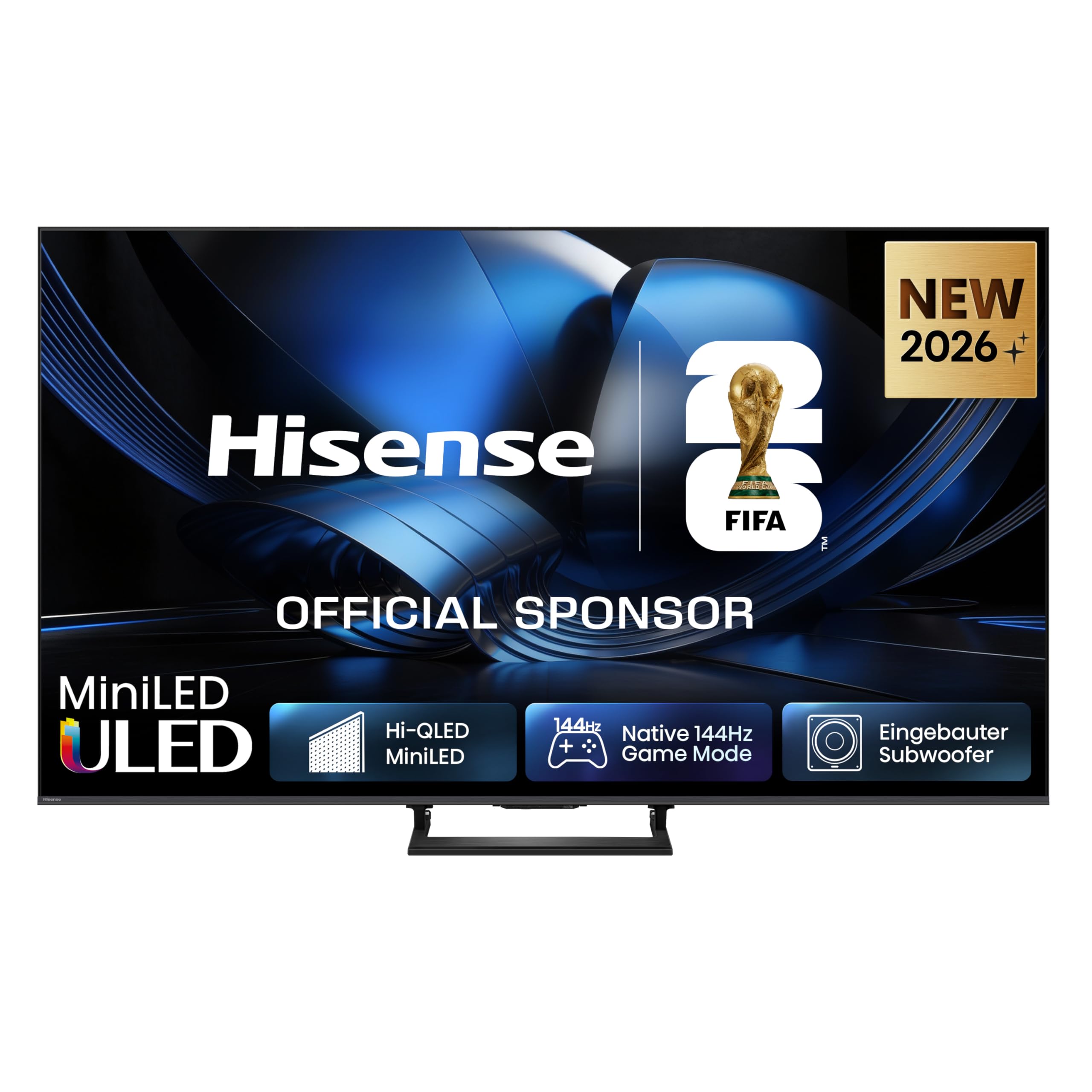 Hisense 85U7DSE Fernseher 85 Zoll, 4K UHD, Hi-QLED Mini LED, Smart TV, 144Hz, Hi-View AI Engine, IMAX Enhanced, AI Lichtsensor, Dolby Vision.Atmos, Tuned by DeVialet, FreeSync Premium Pro [2026]