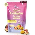 Fuel Beauty Blend Premium multi Collagen Protein Powder – 11-in-1 Collagen formula for Women with Resveratrol Extract Hyaluronic Acid, Biotin beauty supplements Hair, Skin & Nails Support– Peach Mango