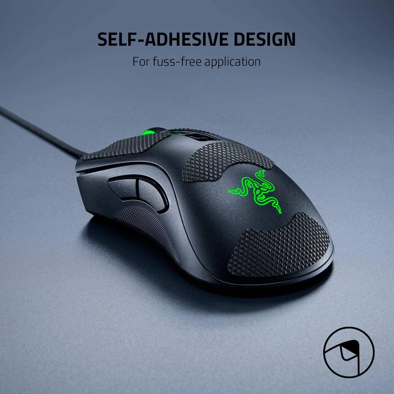 Razer Mouse Grip Tape für DeathAdder V2, DeathAdder Elite, DeathAdder Essential (Rutschfest, Selbstklebend, Vorgeschnitten) - Image 5
