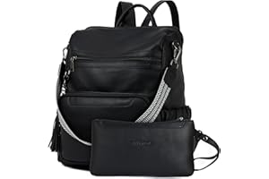 BOSTANTEN Backpack for Women Fashion Leather Designer Ladies Shoulder Bags Large Convertible Backpack Travel Bag