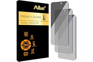 Ailun Privacy Screen Protector for iPhone 16 / iPhone 15 / iPhone 15 Pro [6.1 Inch] 3 Pack Anti Spy Private Tempered Glass Anti-Scratch Case Friendly [3 Pack][Not for iPhone 16 Pro 6.3 inch]