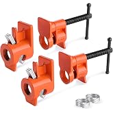 PONY the Original 2-Pack 52 Pipe Clamp Fixture for 1/2 Inch Black Pipe | Wood Gluing Clamp Fixture for Woodworking Projects, Delivers Stable and Accurate Clamping Pressure for Secure Joints
