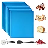 8PCS Silicone Dehydrator Trays with Edge Fruit