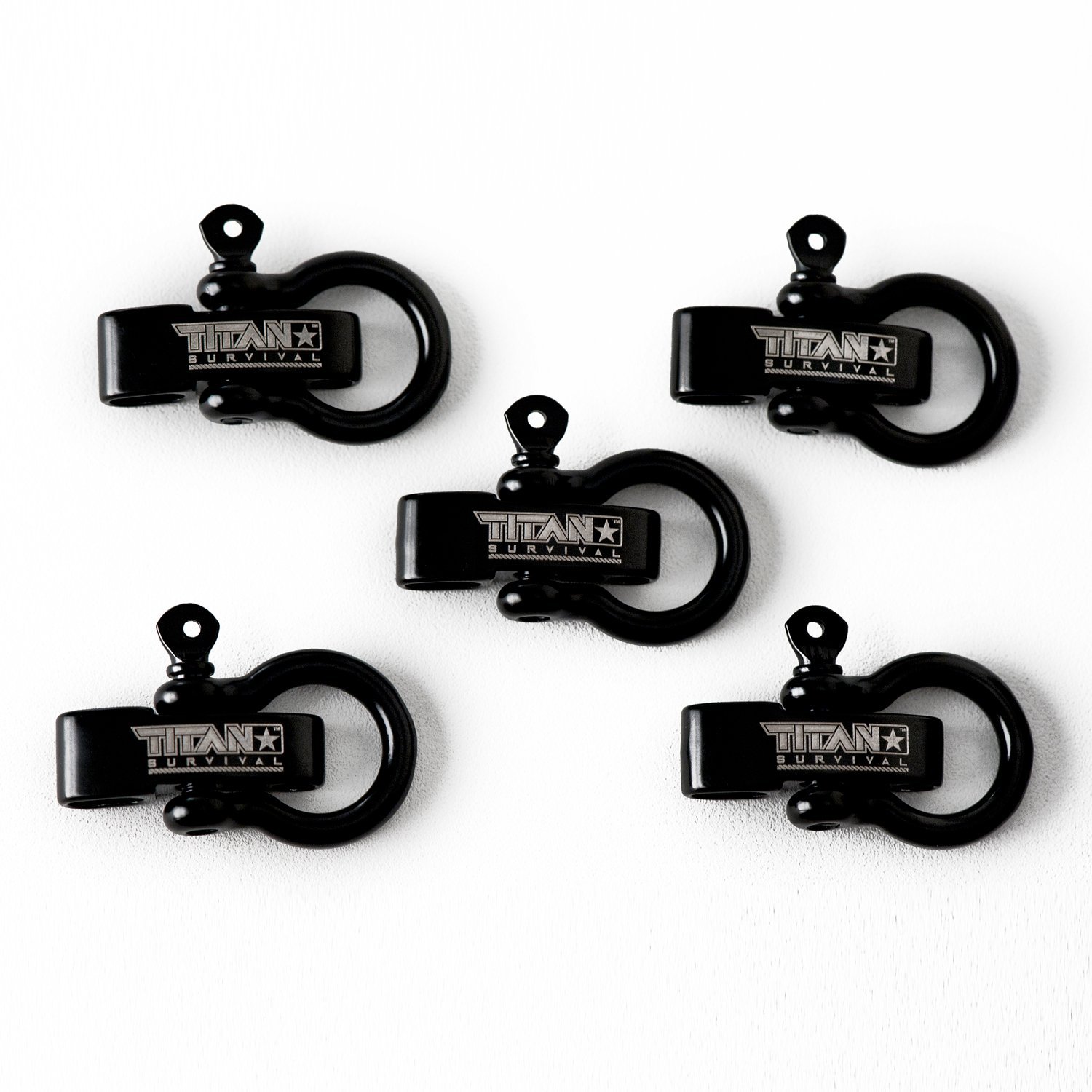 TITAN Bow Shackles for Paracord Bracelets (5Pack) Premium Stainless