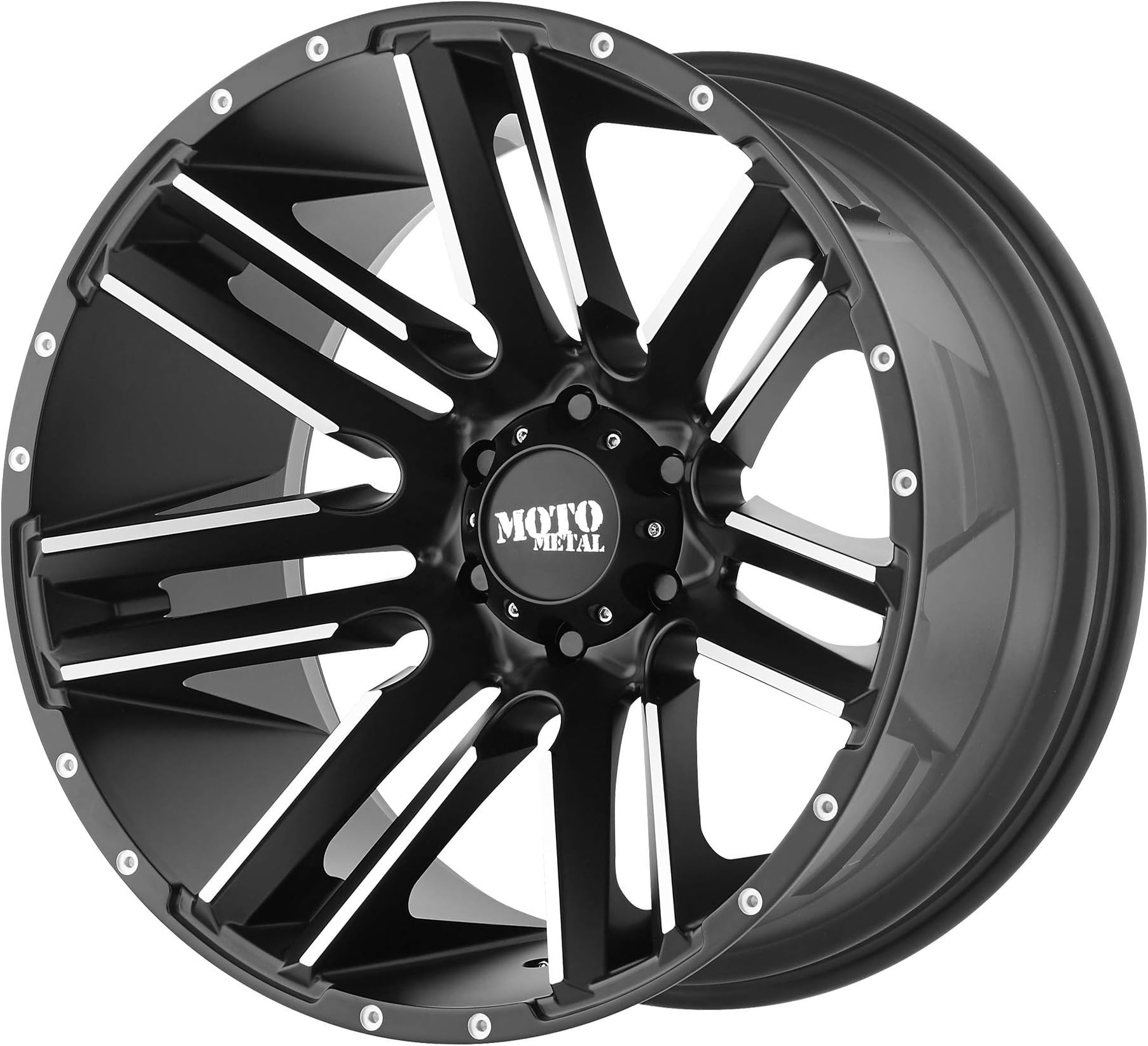 MOTO METAL RAZOR SATIN BLACK MACHINED RAZOR 18x9 5x139.70 SATIN BLACK MACHINED (18 mm) WHEEL Tire