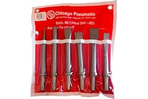 Chicago Pneumatic CA155807 - Chisel Kit - Rivet Cutter, Twin Blade Cutter, Cold Chisel, Straight Punch, Tapered Punch & Spot 