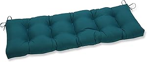 Pillow Perfect Outdoor/Indoor Spectrum Peacock Tufted Bench/Swing Cushion, 48