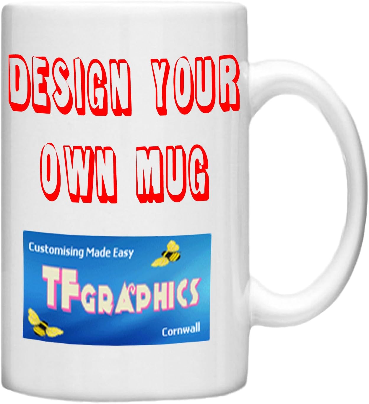 Design Your Own Custom 15oz Large Mug Personalised with your Design