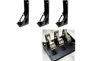 Inverted Pedals Mounting Kit Compatible with Logitech, Racing Simulator Pedal Reversing Bracket(3Pcs)