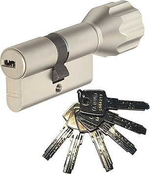 ABUS EC550 Profil-Knaufzylinder Länge Z35/K40mm mit 6 Schlüssel
