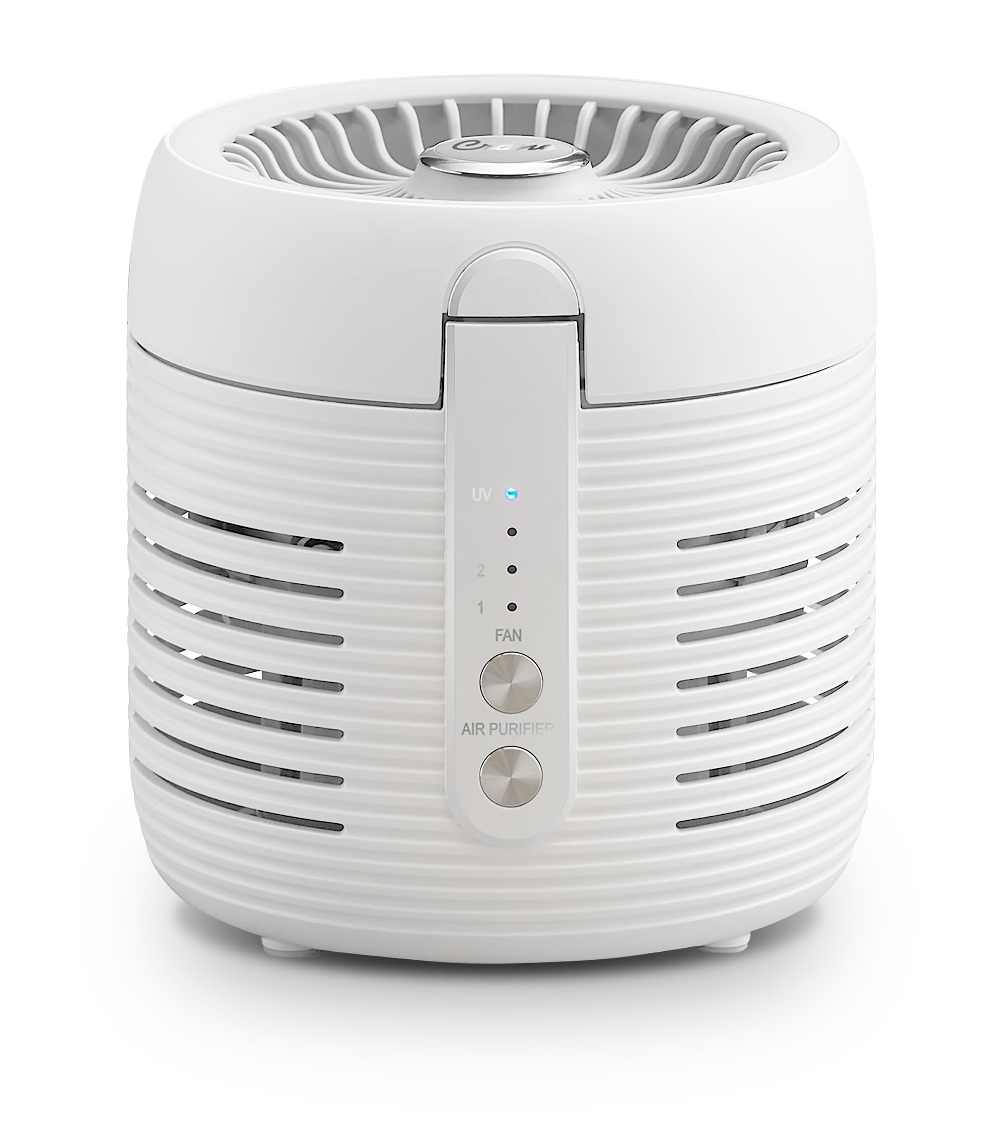 Crane 2-in-1 Air Purifier and Desk Fan Combo - Ideal for Office, Night Stand, Dorm, or Small Bedroom - HEPA Filter