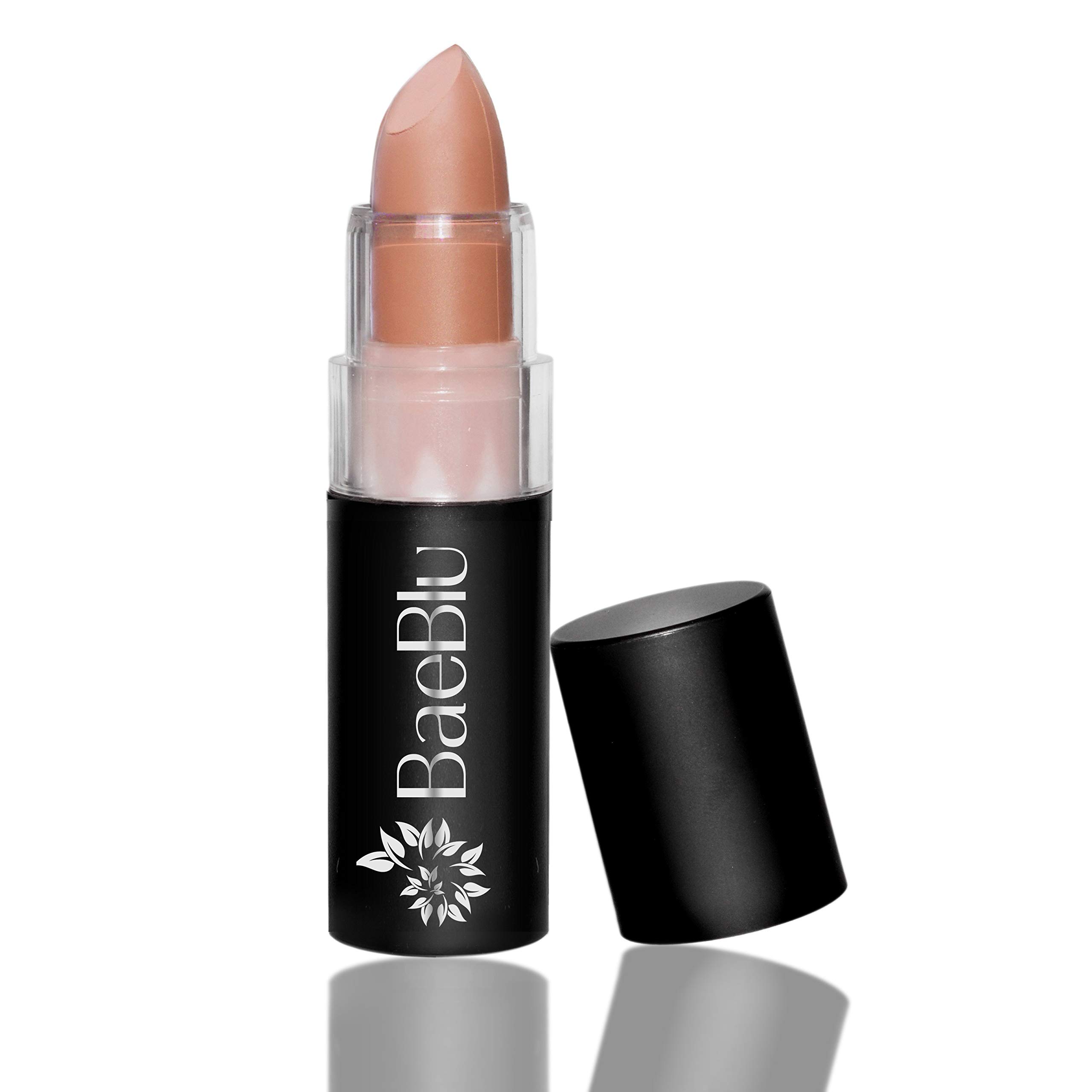 BaeBlu Organic Lipstick 100% Natural Hydrating Antioxidant-Rich, Made in USA, Matte Feelin' Peachy
