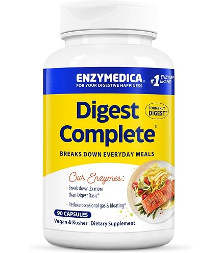 Enzymes Digestives Enzymedica Digest Basic™ – 180 Gélules – Complément Alimentaire Quotidien – Neuf Sous Blister