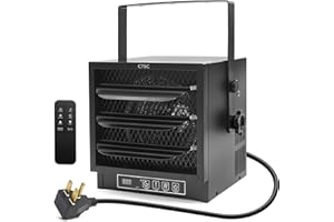 CTSC 4800W Garage Heater Electric,240V/30Amps Plug, Fan-Forced Thermostat Control Electric Garage Heater, with Remote Control