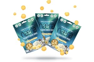 Næra Icelandic - 3-Pack Sour Cream & Onion 100% Cheese Crunch Power Protein Snacks, Keto Friendly, Gluten-Free High Protein Snacks, Individual Snacks, Natural Snacks for Adults & Kids, (1.05 oz ea)