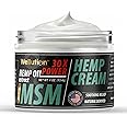 WELLUTION Hemp Cream MSM 30x Power – All-Natural Hemp Seed Oil Extract - Extra Strength Hemp Lotion with Arnica & Menthol - 4 oz. - Fast Relief