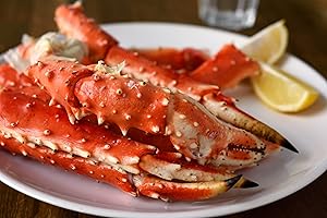 Colossal Red King Crab Legs | (2 LB) | Fresh Crab | Fresh Seafood | All Fresh Seafood| 9/12 king crab legs | Rolls Royce of the crustacean family | Perfect for Valentine’s Dinner