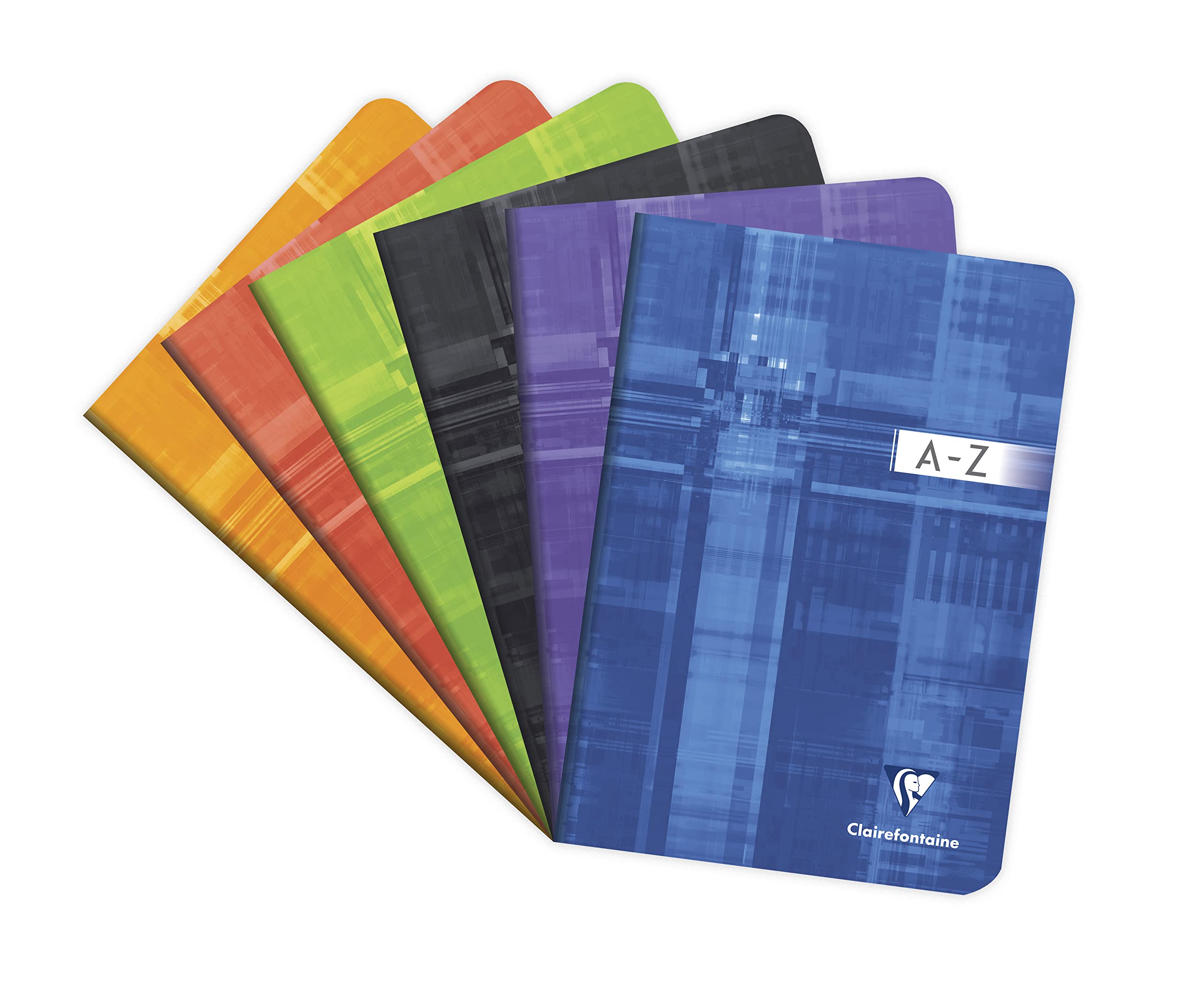 Clairefontaine 3549C Stapled Vocabulary Directory - A5 14.8x21cm - 96 Lined Pages w/ Red Centre Margin - 90g White Paper - Laminated Card Cover - Random Colour