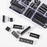 DORHEA 66PCS DIP IC Socket Kit 6-28 Pin 2.54mm Pitch Solder Type Adaptor view 5