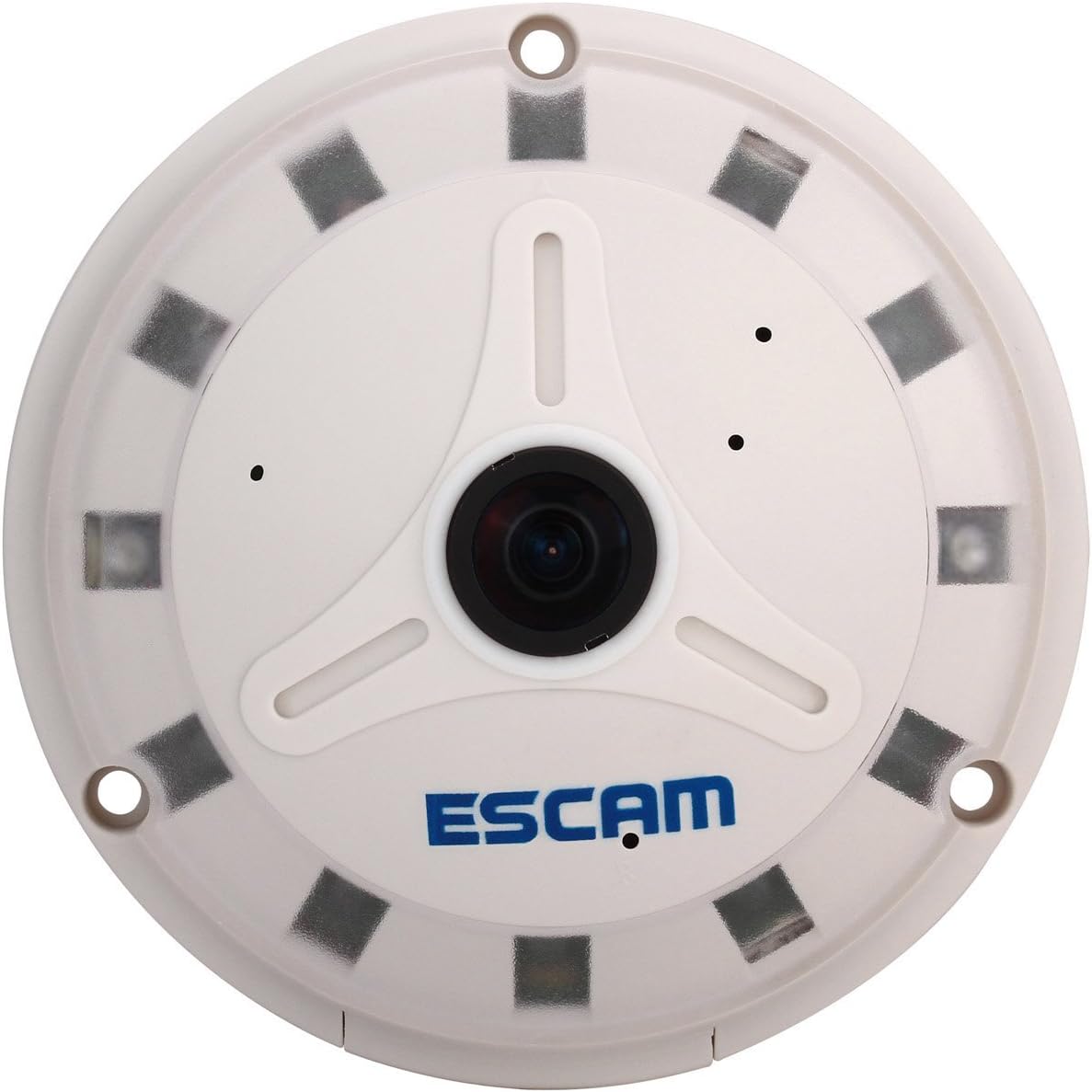Escam Panarama Qp130 360 Degree No Blind Fish Eye 1.3 Mp 12801024 H.264 Onvif P2p Day/night Security Ip Network Camera