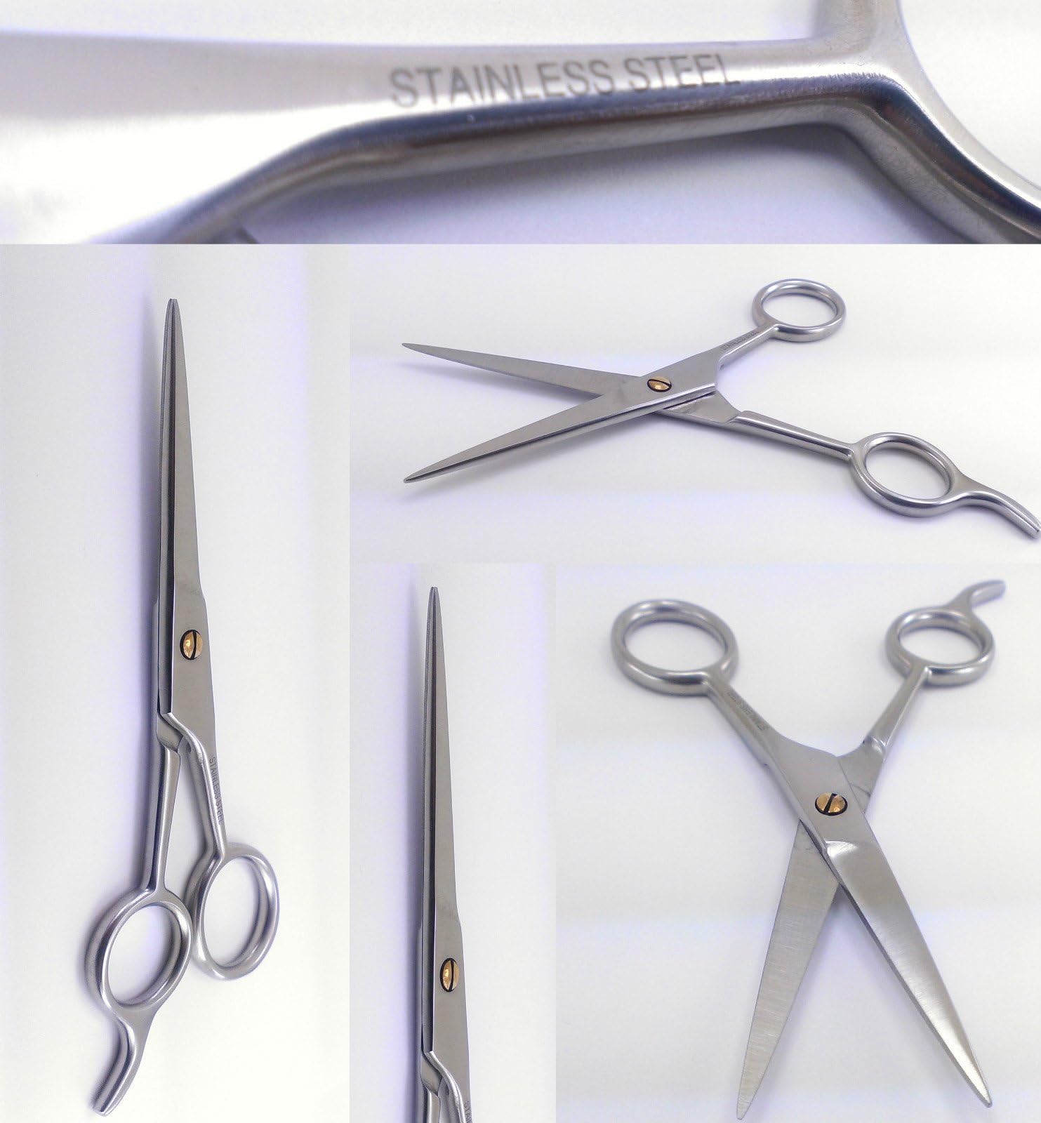 Beauty Icon Professional Hair Styling Barber Scissors, Shears Stainless Steel, Hair Cutting Scissors, 5"