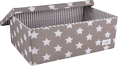Minene Caja de Tela Estrellas Gris: Amazon.es: Hogar