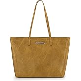 Montana West Medium Tote Bags for Women Shoulder Handbag with Zipper Lightweight Everyday Purse for Work, Travel, or Shopping