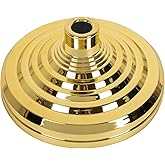 BMFTRRI Base Stand for Flagpole Indoor, Compatible with 1.3 Inch, 1.1 Inch and 0.9 Inch Diameter FlagPole, Gold Finsh Flag Base Stand for Indoor Flagpole, Prefect for Classroom, Office, Meeting Room