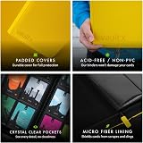 Vault X 12 Pocket Trading Card Zip Binder 480 Cards Exo-Tec Yellow view 6
