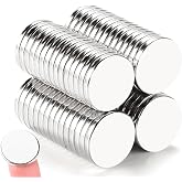 TRYMAG 60Pcs Strong Rare Earth Magnets, 20x3mm | Round Fridge Neodymium Magnets, Powerful for Fridge, DIY, Building, Scientific, Craft, and Office
