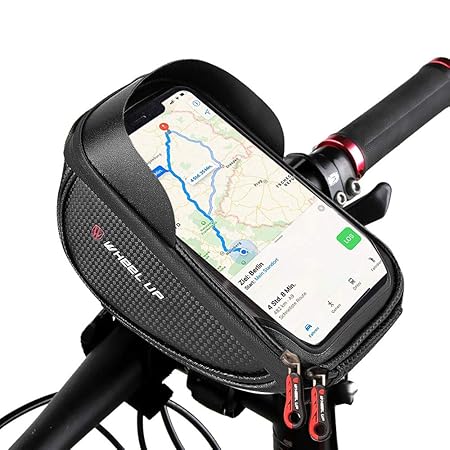 vitutech Fahrrad Rahmentaschen, Lenkertasche Fahrrad Wasserdicht Handyhalterung, Fahrradtaschen Fahrrad Rahmentaschen, Fahrradtaschen Handyhalter für Smartphone bis zu 6 Zoll