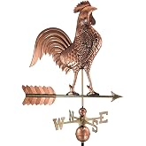 Large Rooster Weathervane - Pure Copper by Good Directions